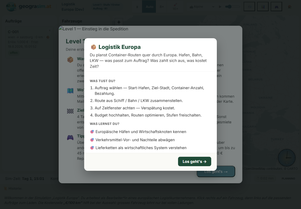 logistik iPad start